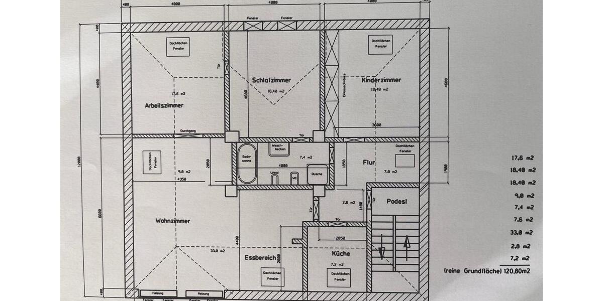 Dachgeschoßwohnung Bochum Bochum-Südwest - 4 Zimmer, 116 m&sup2;, 335.000&euro; | Angebot:26110541