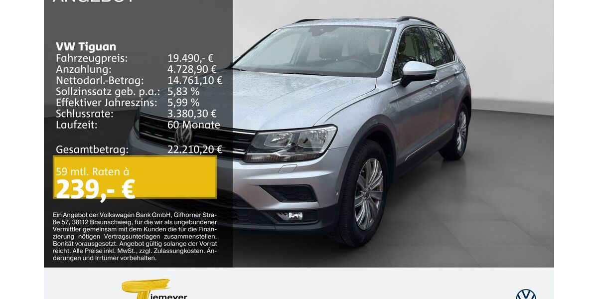 VW Tiguan 114.473 km 19.490 &euro; Recklinghausen 45663