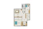 Etagenwohnung Oberhausen Biefang - 3.5 Zimmer, 80 m&sup2;, 424&euro; | Angebot:26687142