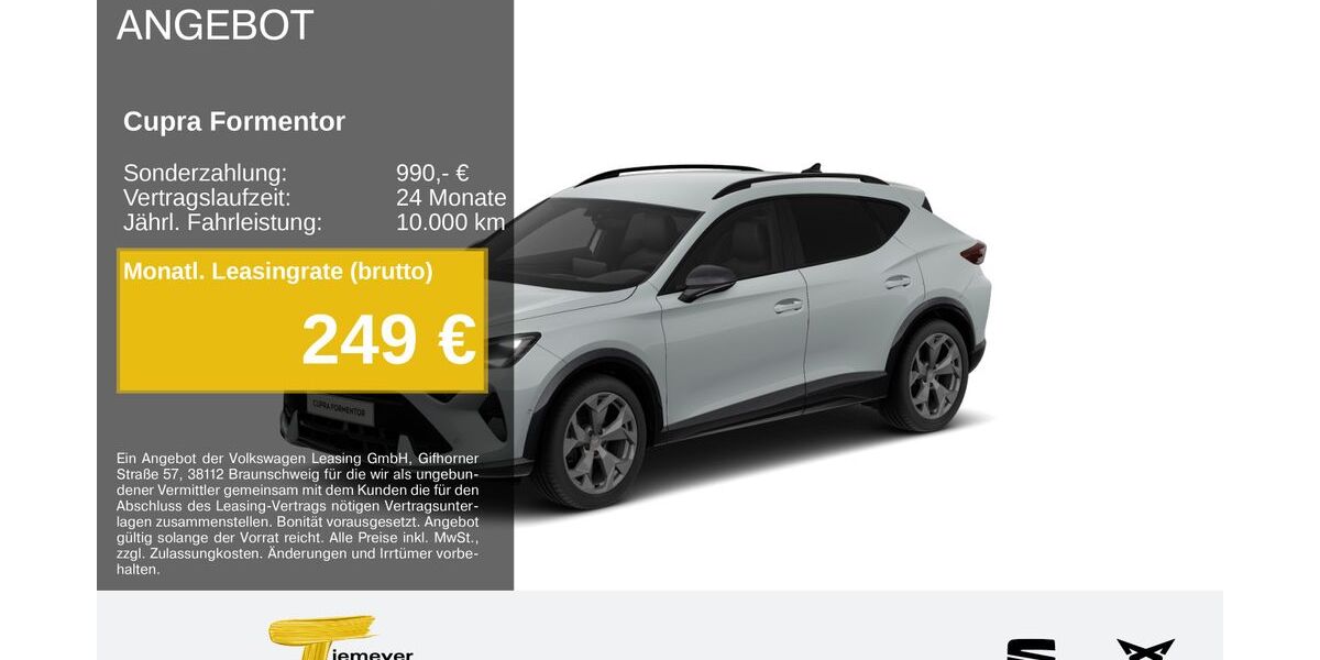 Cupra Formentor 23.399 km 33.180 &euro; Bochum 44809