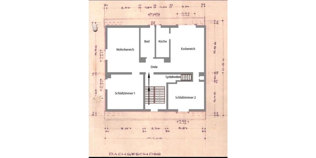 Dachgeschoßwohnung Bottrop Boy - 4 Zimmer, 75 m&sup2;, 650&euro; | Angebot:26041651