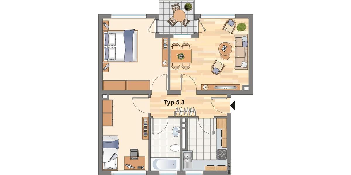 Etagenwohnung Gelsenkirchen Resse - 3 Zimmer, 60 m&sup2;, 499&euro; | Angebot:23313068