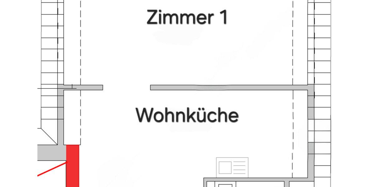 Etagenwohnung Castrop-Rauxel Rauxel - 1.5 Zimmer, 43 m&sup2;, 300&euro; | Angebot:25542432