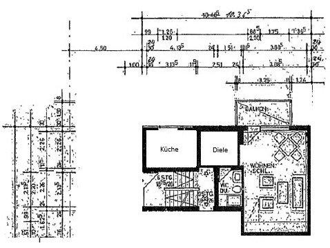 Etagenwohnung Recklinghausen Grullbad - 1 Zimmer, 41 m&sup2;, 377&euro; | Angebot:26624208