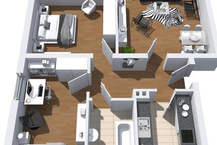 Wohnung Herne Sodingen - 3 Zimmer, 65 m&sup2;, 519&euro; | Angebot:25807037