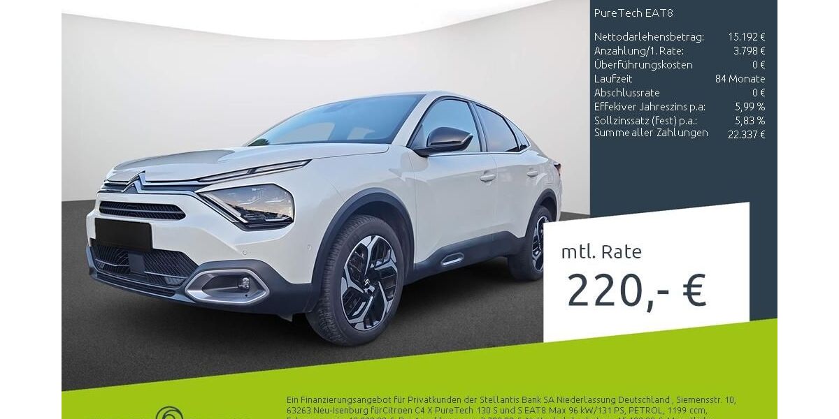 Citroen C4 X 21.200 km 18.879 &euro; Dülmen 48249