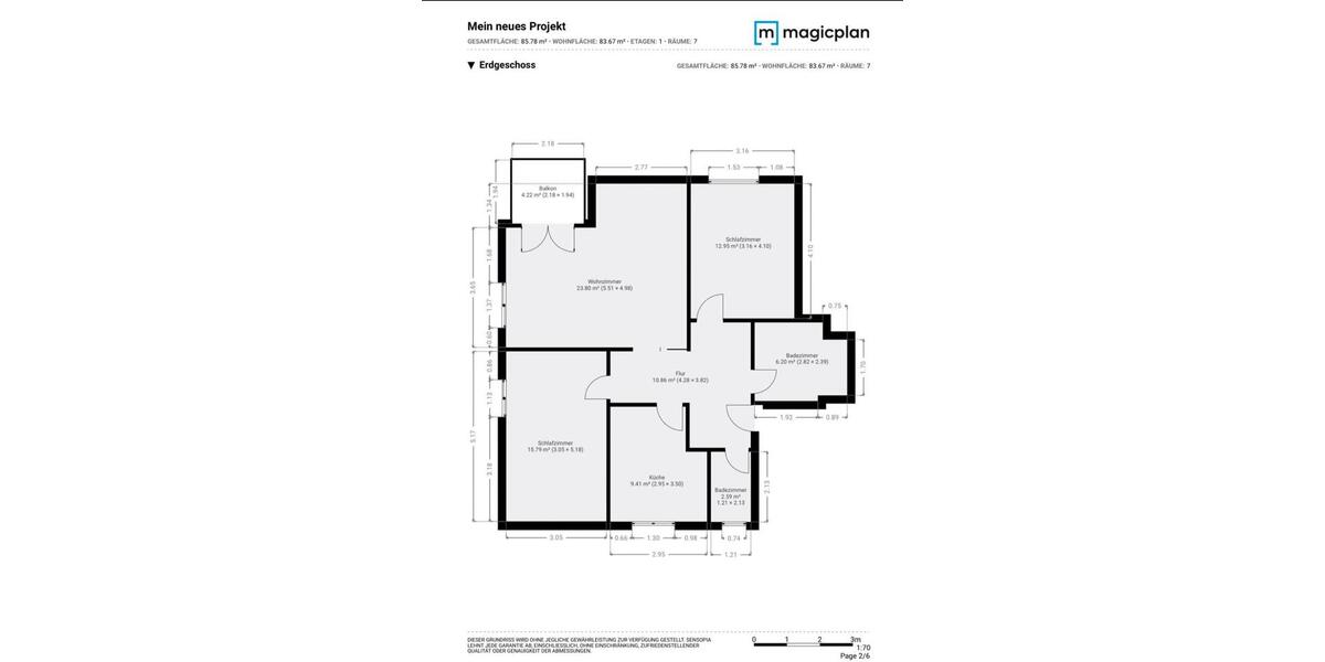 Erdgeschoßwohnung Velbert Langenberg - 3 Zimmer, 85 m&sup2;, 247.500&euro; | Angebot:25936139