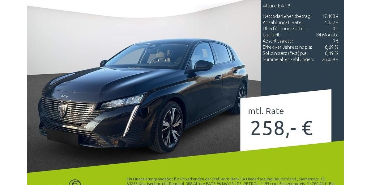 Peugeot 308 18.984 km 21.760 &euro; Dülmen 48249