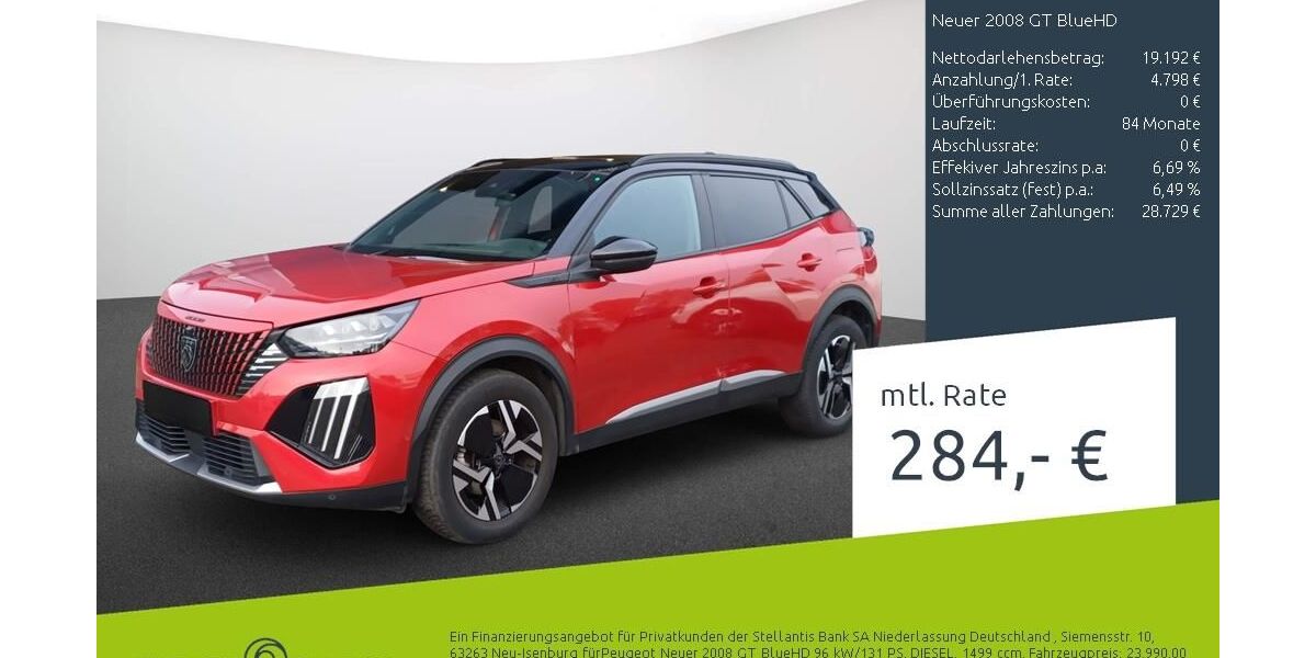 Peugeot 2008 47.745 km 23.480 &euro; Dülmen 48249