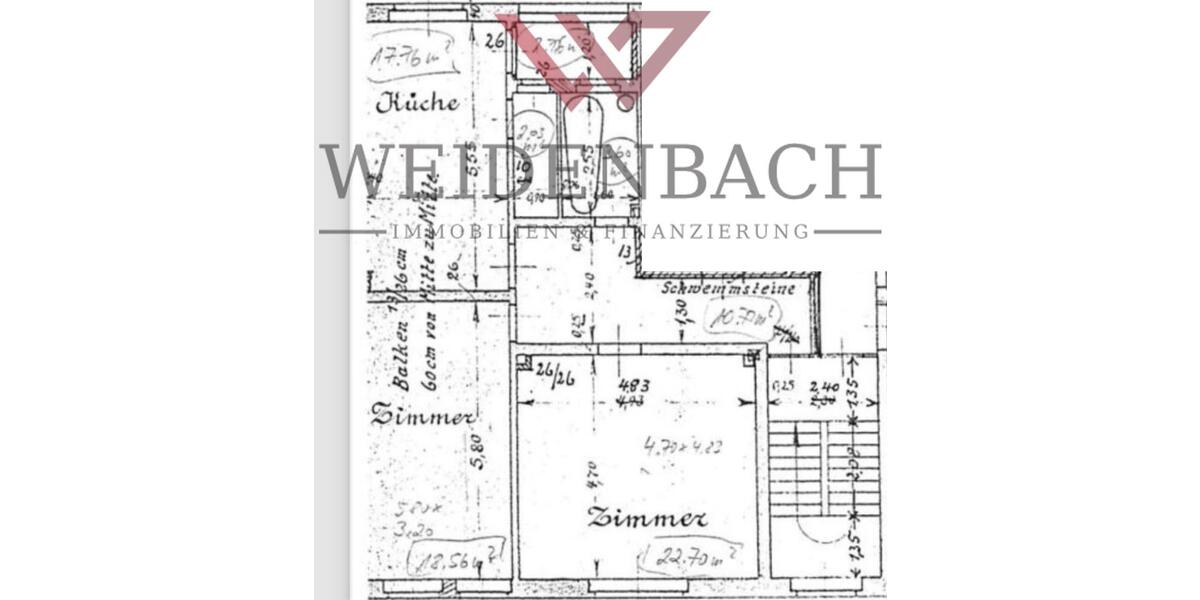 Etagenwohnung Herne Altenhöfen - 2 Zimmer, 74 m&sup2;, 750&euro; | Angebot:23104370