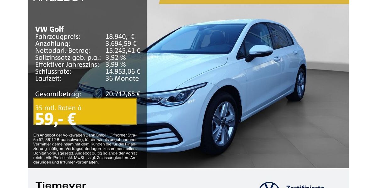 VW Golf 35.249 km 18.940 &euro; Bochum 44892