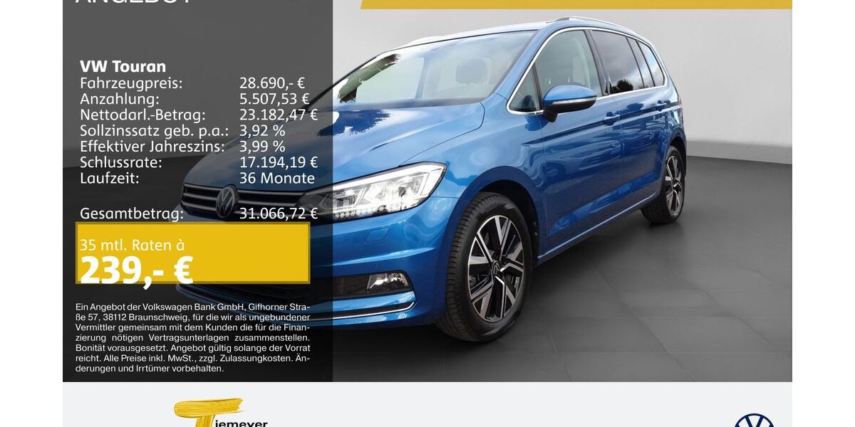 VW Touran 41.290 km 28.370 &euro; Bochum 44892