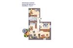 Etagenwohnung Gelsenkirchen Erle - 3.5 Zimmer, 81 m&sup2;, 649&euro; | Angebot:18343290