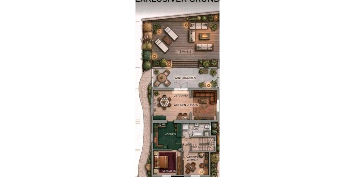 Etagenwohnung Marl Alt-Marl - 3.5 Zimmer, 155 m&sup2;, 1.300&euro; | Angebot:26040074