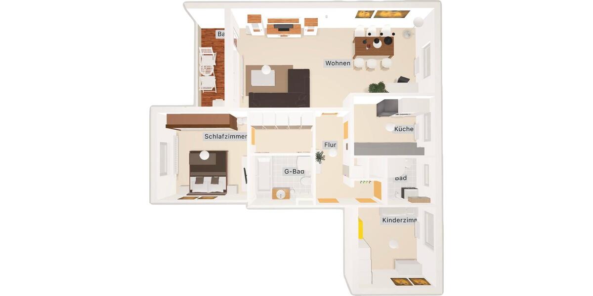 Etagenwohnung Bochum Bochum-Ost - 3.5 Zimmer, 89 m&sup2;, 255.000&euro; | Angebot:26062879