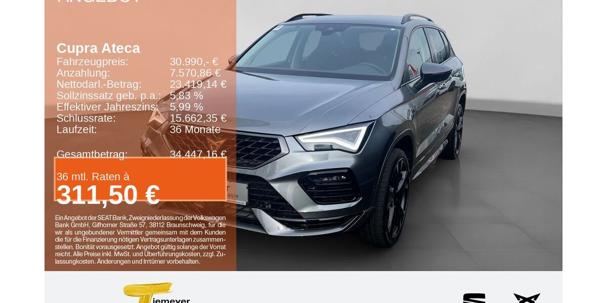 Cupra Ateca 1.500 km 28.280 &euro; Recklinghausen 45663
