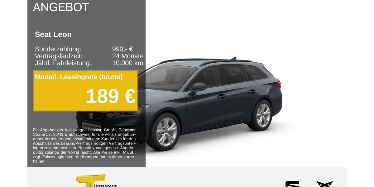 Seat Leon 18.940 km 27.980 &euro; Gelsenkirchen OT Beckhausen 45899