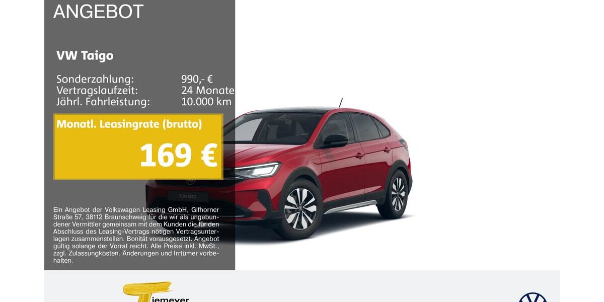 VW Taigo 1.749 km 23.110 &euro; Oberhausen 46047