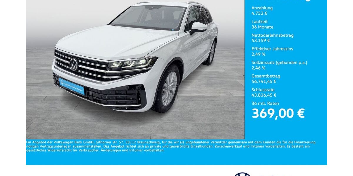 VW Touareg 12.145 km 57.911 &euro; Dortmund 44379