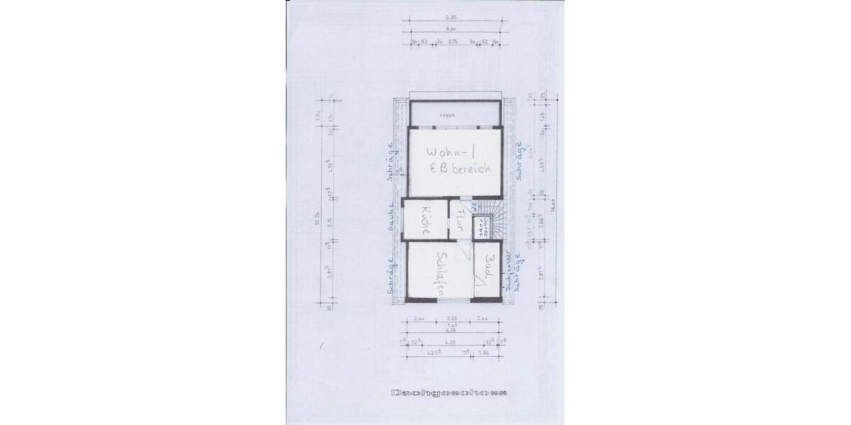 Dachgeschoßwohnung Oberhausen Alsfeld - 2 Zimmer, 60 m&sup2;, 780&euro; | Angebot:27608778