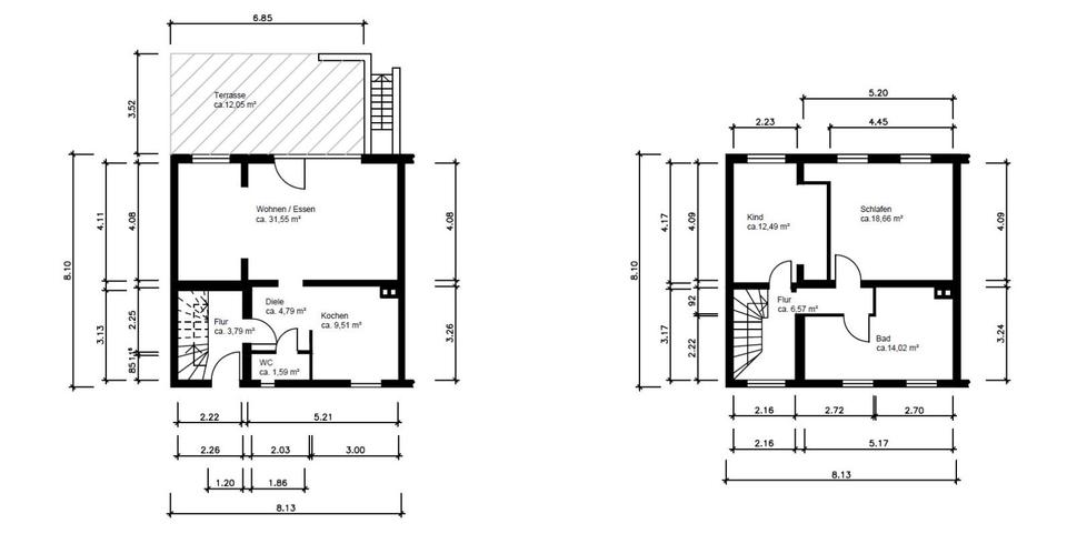 Einfamilienhaus Essen Stadtbezirk VII - 3 Zimmer, 115 m&sup2;, 449.000&euro; | Angebot:25725006