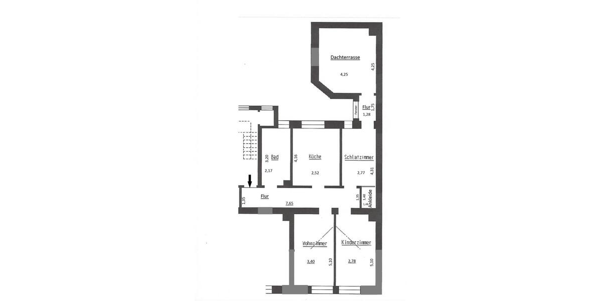 Dachgeschoßwohnung Herne - 3.5 Zimmer, 75 m&sup2;, 560&euro; | Angebot:26033806