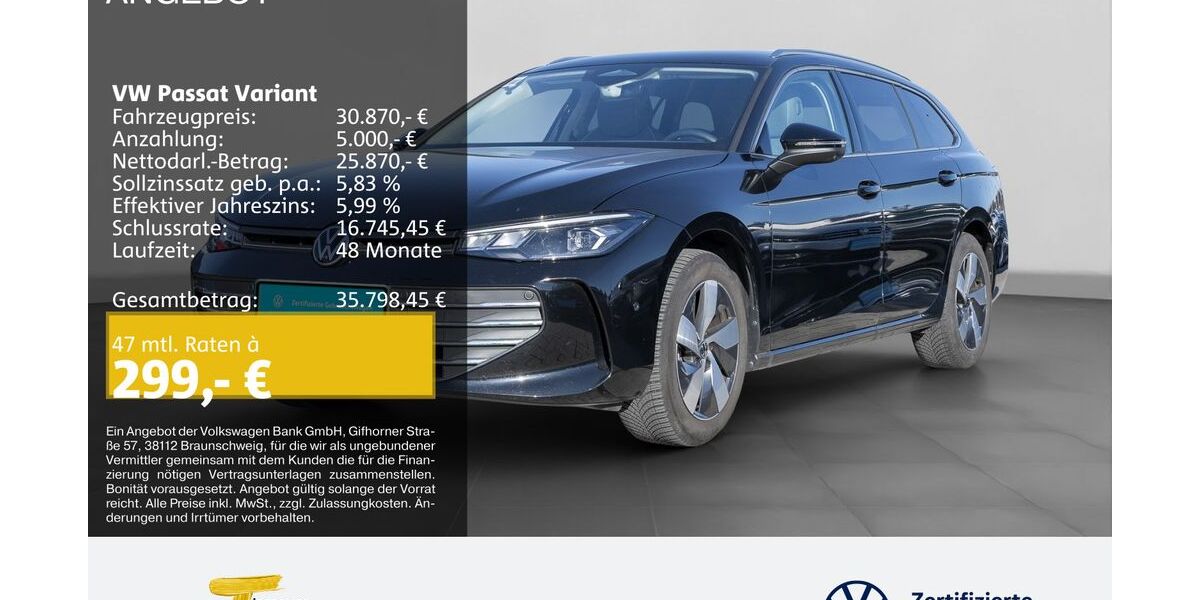 VW Passat Variant 36.032 km 30.870 &euro; Dorsten 46282