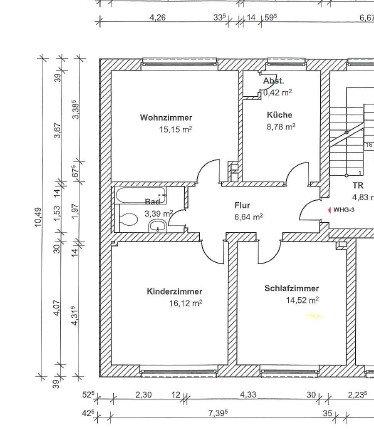Etagenwohnung Bochum Bochum-Mitte - 3.5 Zimmer, 80 m&sup2;, 695&euro; | Angebot:26005008