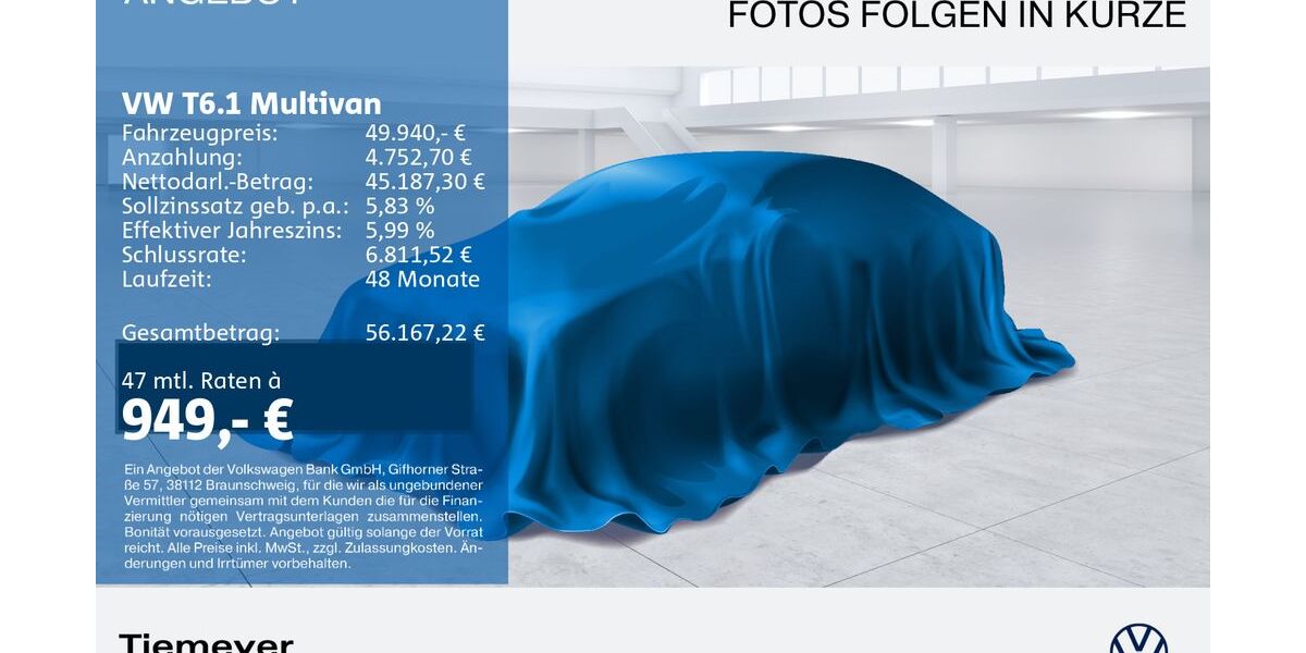 VW T6 Multivan 53.955 km 49.940 &euro; Gelsenkirchen 45888