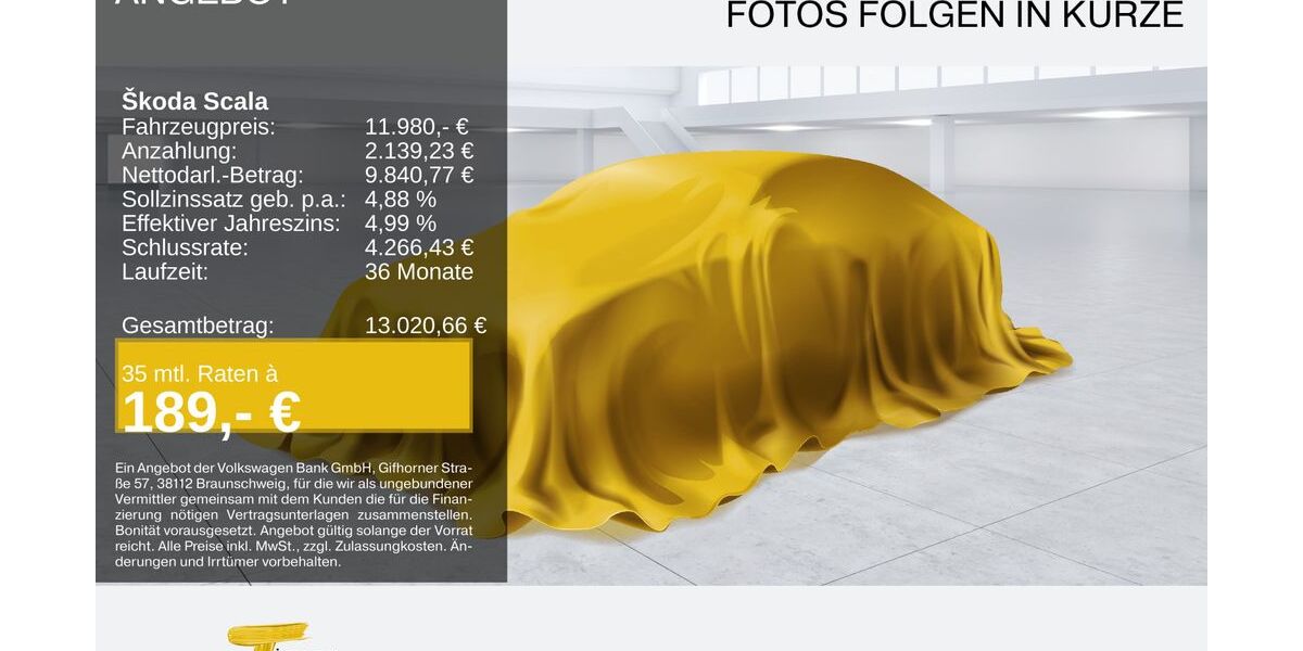 Skoda Scala 131.771 km 11.480 &euro; Oberhausen 46047