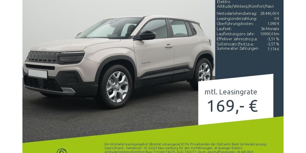 Jeep Avenger 2.500 km 28.440 &euro; Dülmen 48249