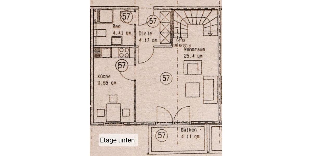 Maisonettenwohnung Herdecke - 2 Zimmer, 72 m&sup2;, 180.000&euro; | Angebot:26237105