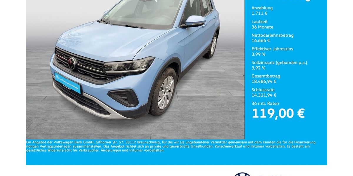 VW T-Cross 15.367 km 18.377 &euro; Dortmund 44141