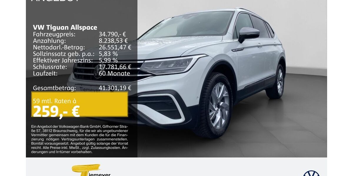 VW Tiguan Allspace 39.887 km 34.790 &euro; Bochum 44892