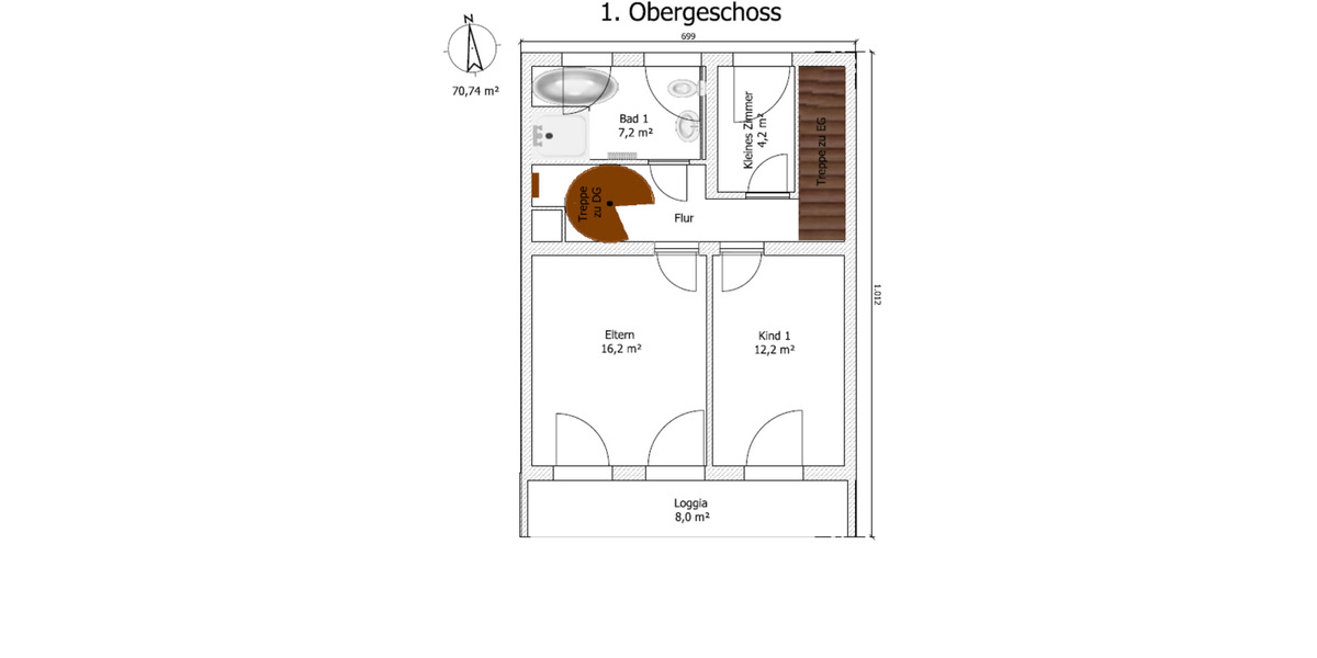 Reihenhaus Gladbeck Alt-Rentfort - 7 Zimmer, 140 m&sup2;, 1.850&euro; | Angebot:25595852