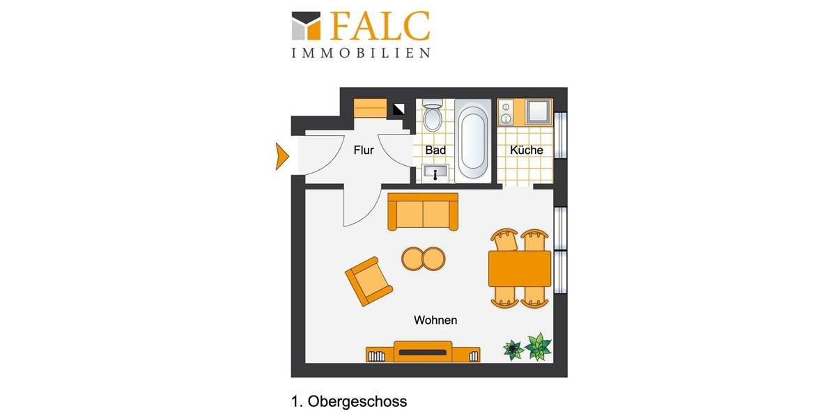 Etagenwohnung Bochum Bochum-Nord - 1 Zimmer, 30 m&sup2;, 600&euro; | Angebot:23039110