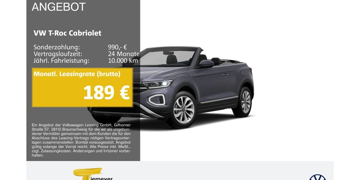 VW T-Roc 16.498 km 25.890 &euro; Herne 44653