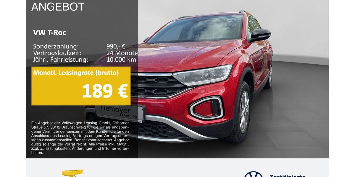 VW T-Roc 25.205 km 27.470 &euro; Marl 45770