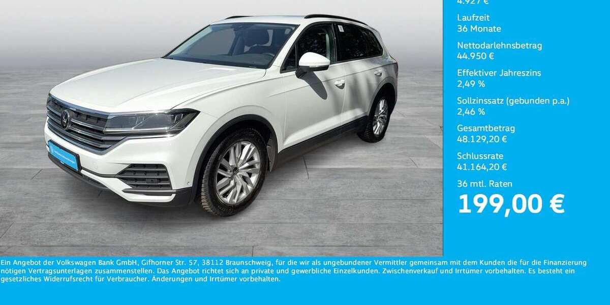 VW Touareg 21.471 km 49.877 &euro; Dortmund-Marten 44379