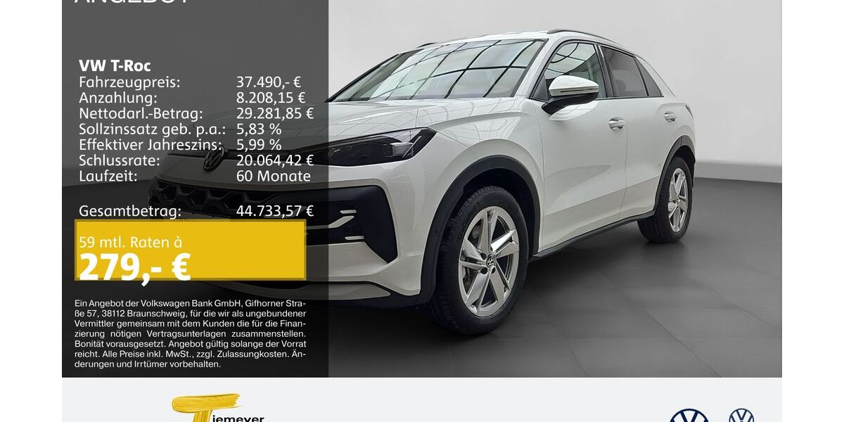 VW T-Roc 3.999 km 37.490 &euro; Gelsenkirchen 45888