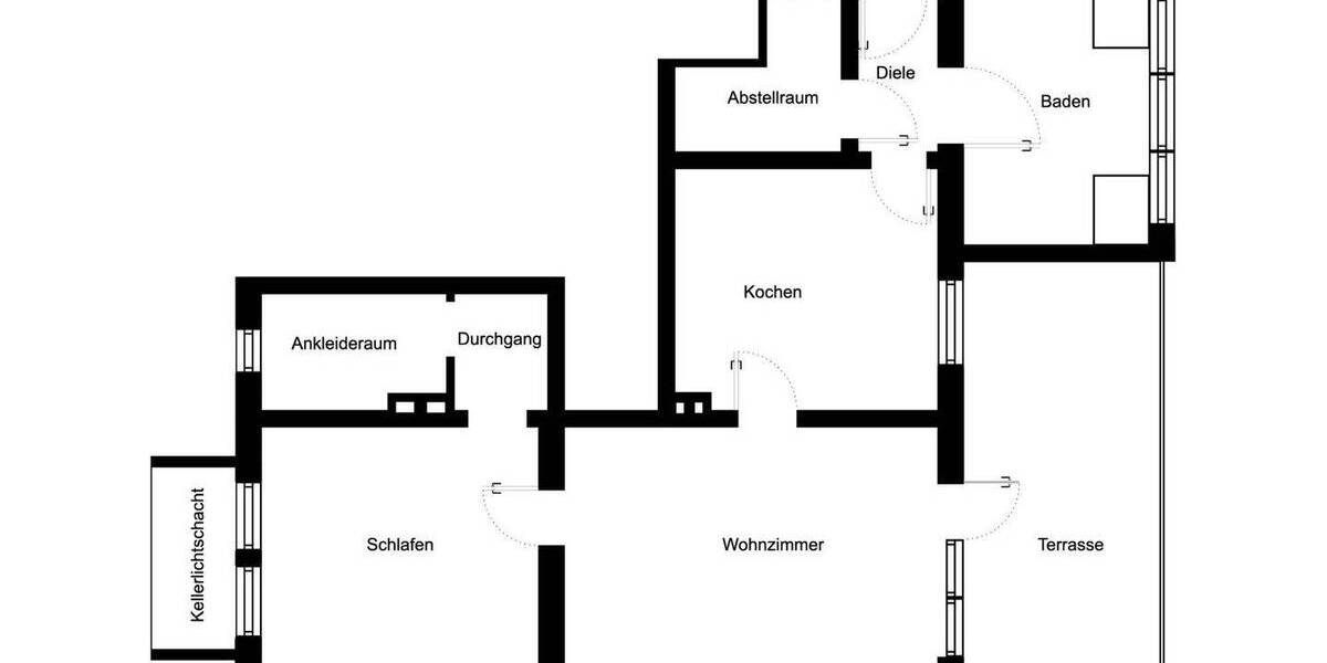 Terrassenwohnung Bottrop Stadtmitte - 2 Zimmer, 84 m&sup2;, 99.000&euro; | Angebot:26188415