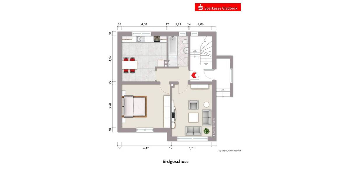 Mehrfamilienhaus, Wohnhaus Gladbeck Butendorf - 5 Zimmer, 144 m&sup2;, 298.000&euro; | Angebot:26043217