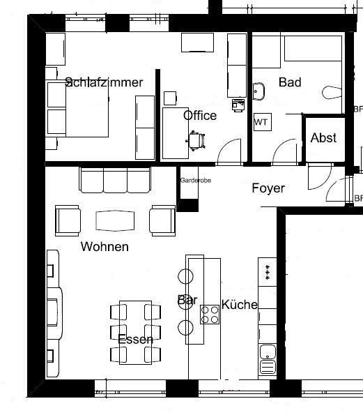 Etagenwohnung Dortmund Mitte - 2 Zimmer, 92 m&sup2;, 795&euro; | Angebot:20984208