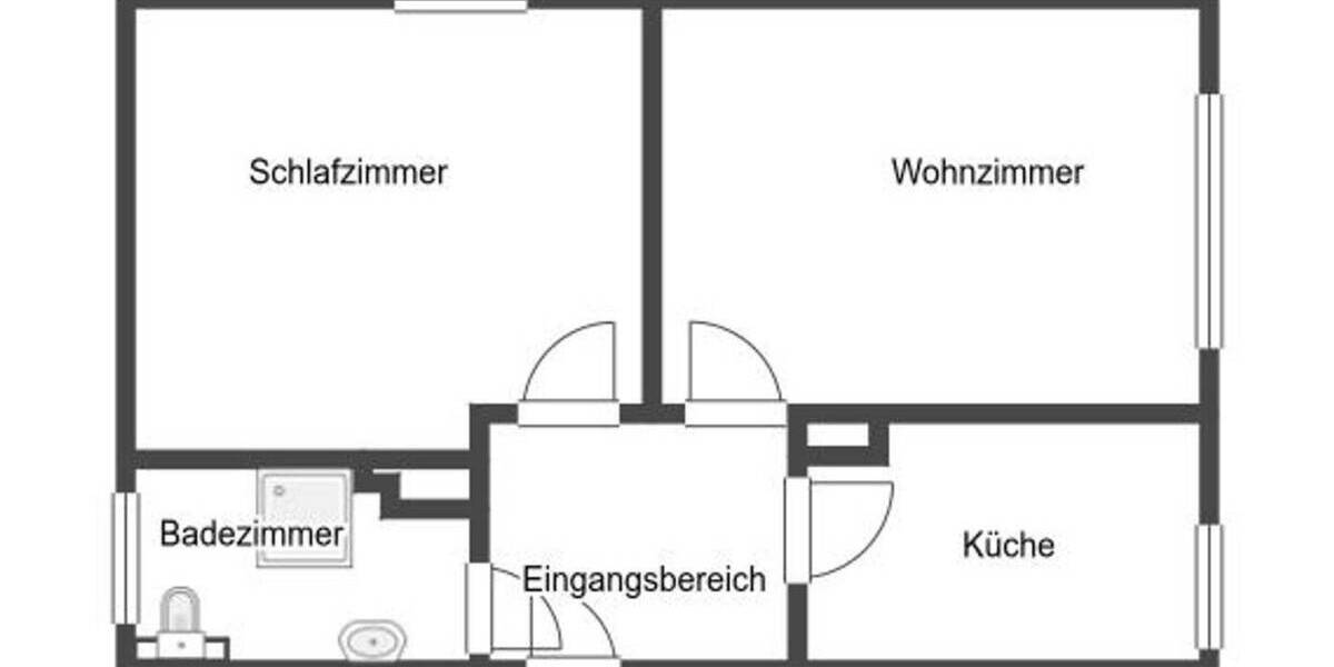 Etagenwohnung Dortmund Kirchlinde - 2 Zimmer, 44 m&sup2;, 105.000&euro; | Angebot:25958391