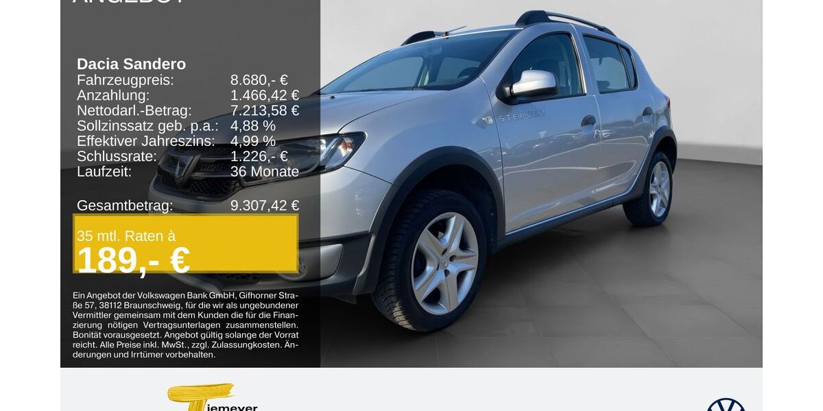 Dacia Sandero 85.581 km 8.680 &euro; Bochum 44892