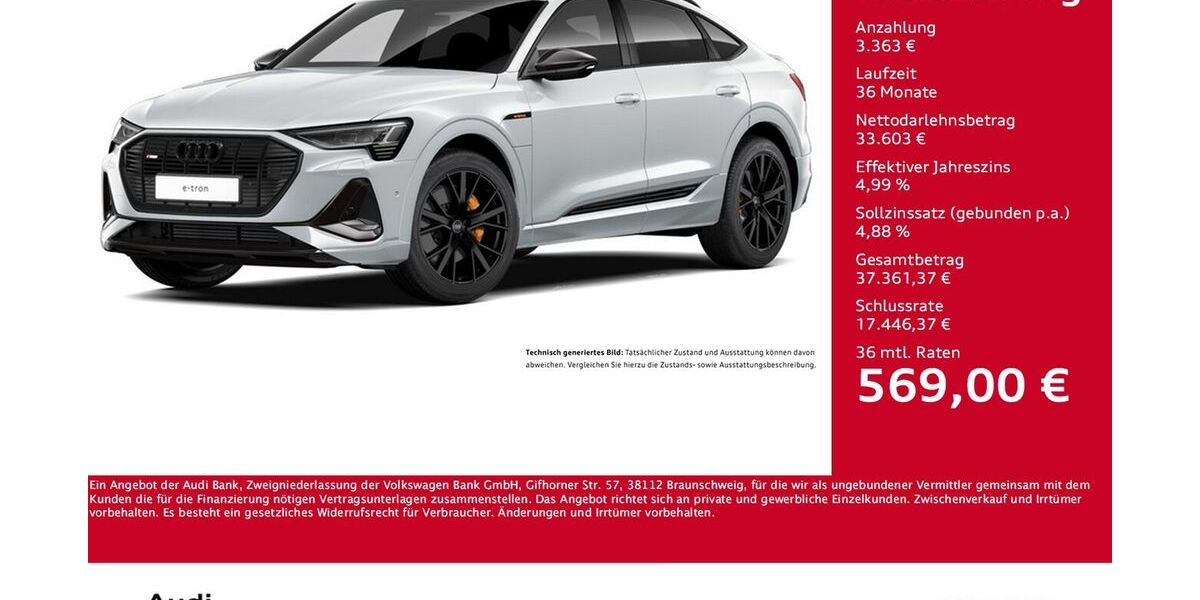 Audi e-tron 43.025 km 36.966 &euro; Dortmund 44143