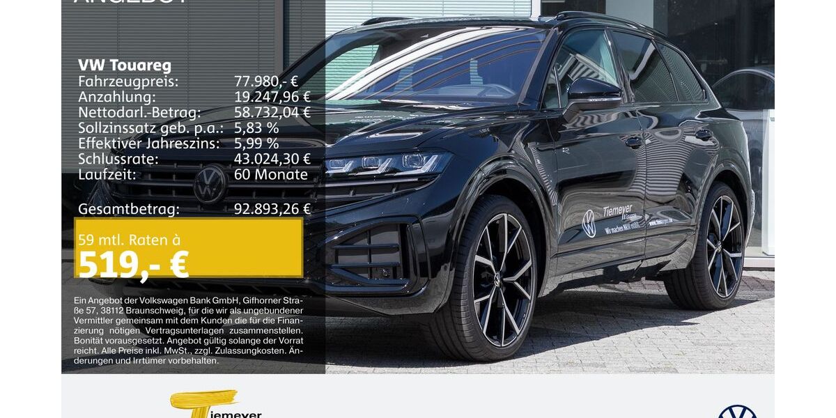 VW Touareg 9.999 km 75.980 &euro; Bochum 44892