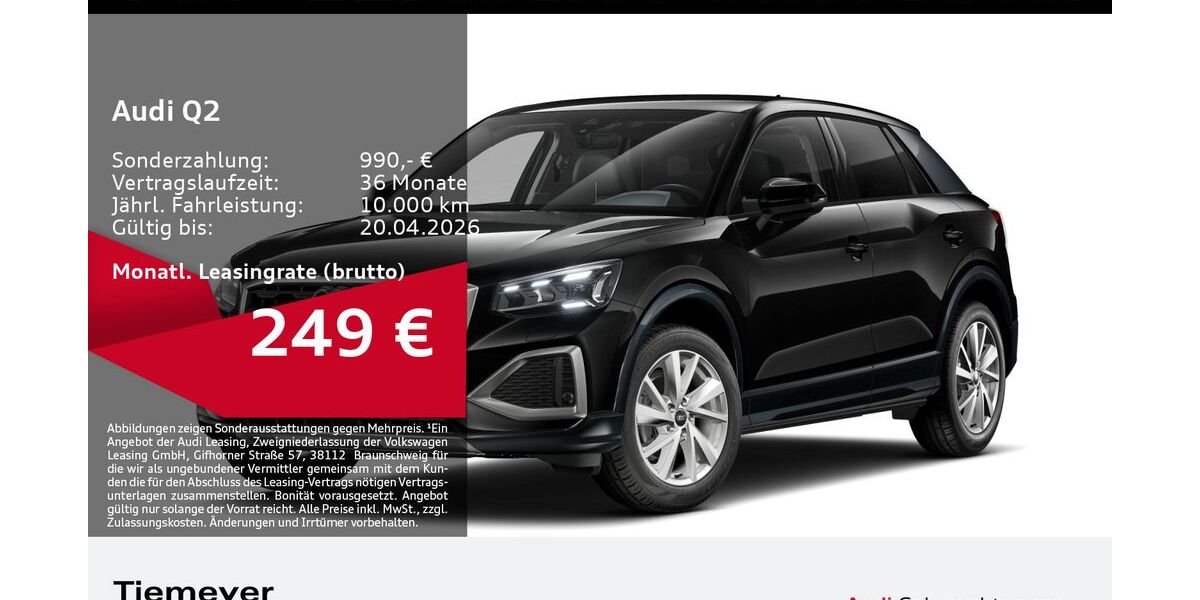 Audi Q2 6.299 km 29.720 &euro; Bochum 44809