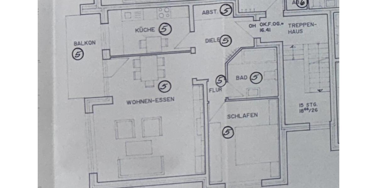 Etagenwohnung Recklinghausen Berghausen - 2.5 Zimmer, 69 m&sup2;, 724&euro; | Angebot:26039353