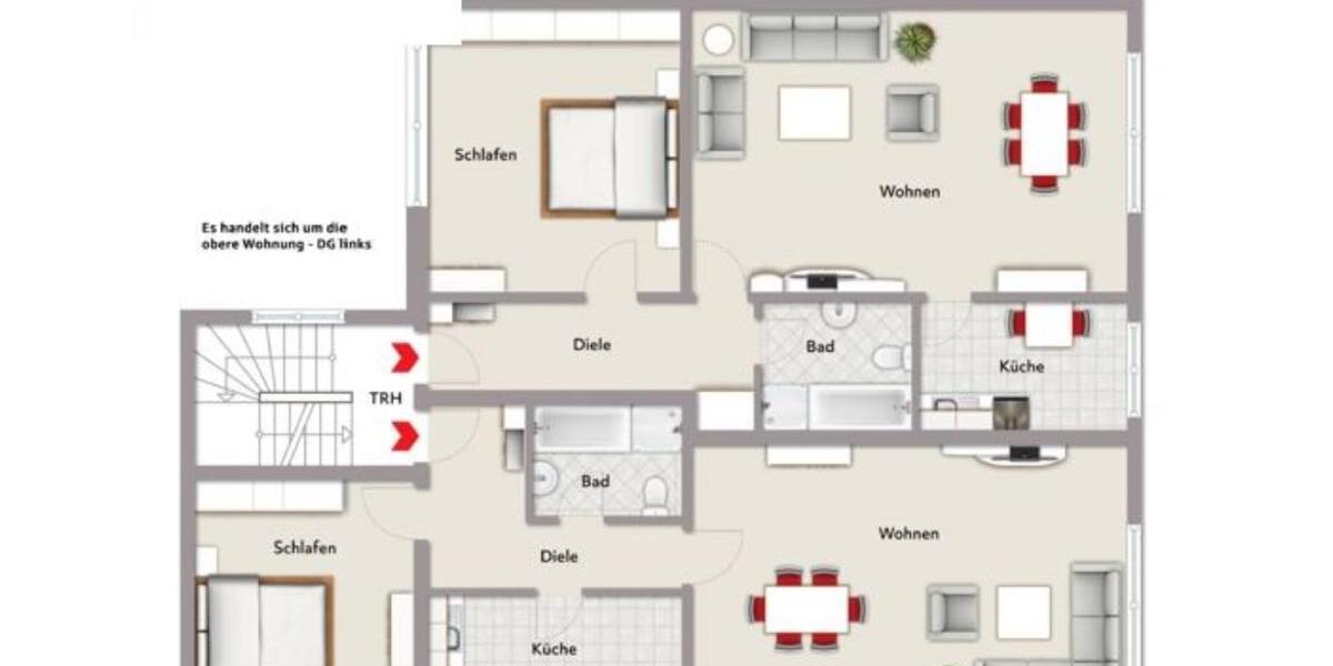 Dachgeschoßwohnung Herne - 2 Zimmer, 73 m&sup2;, 660&euro; | Angebot:25647919